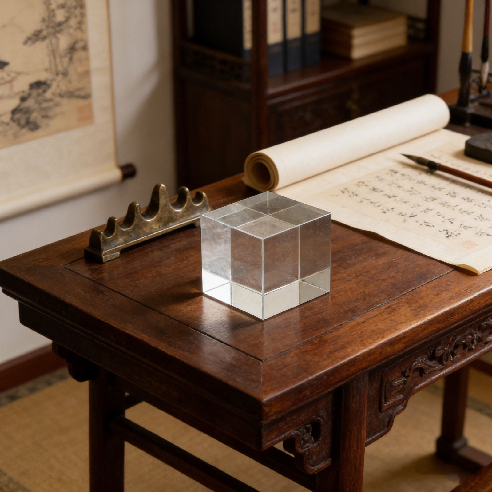 두꺼운 투명한 사각형 크리스탈 종이 무게추, 광택 처리 - Paper Weight Crystal 리뷰 및 가격