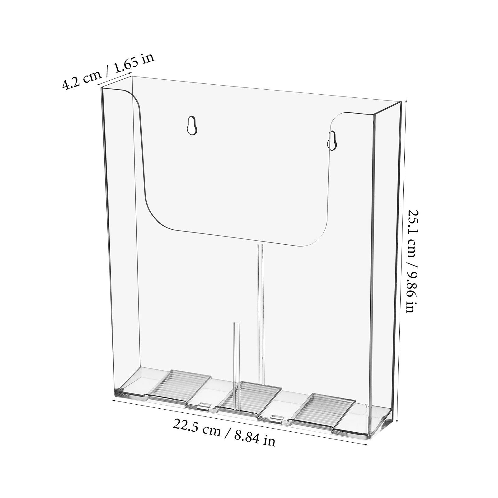 투명 아크릴 소재의 벽걸이형 파일 정리대 2개 세트,  - Magazine Holder Rack 리뷰 및 가격