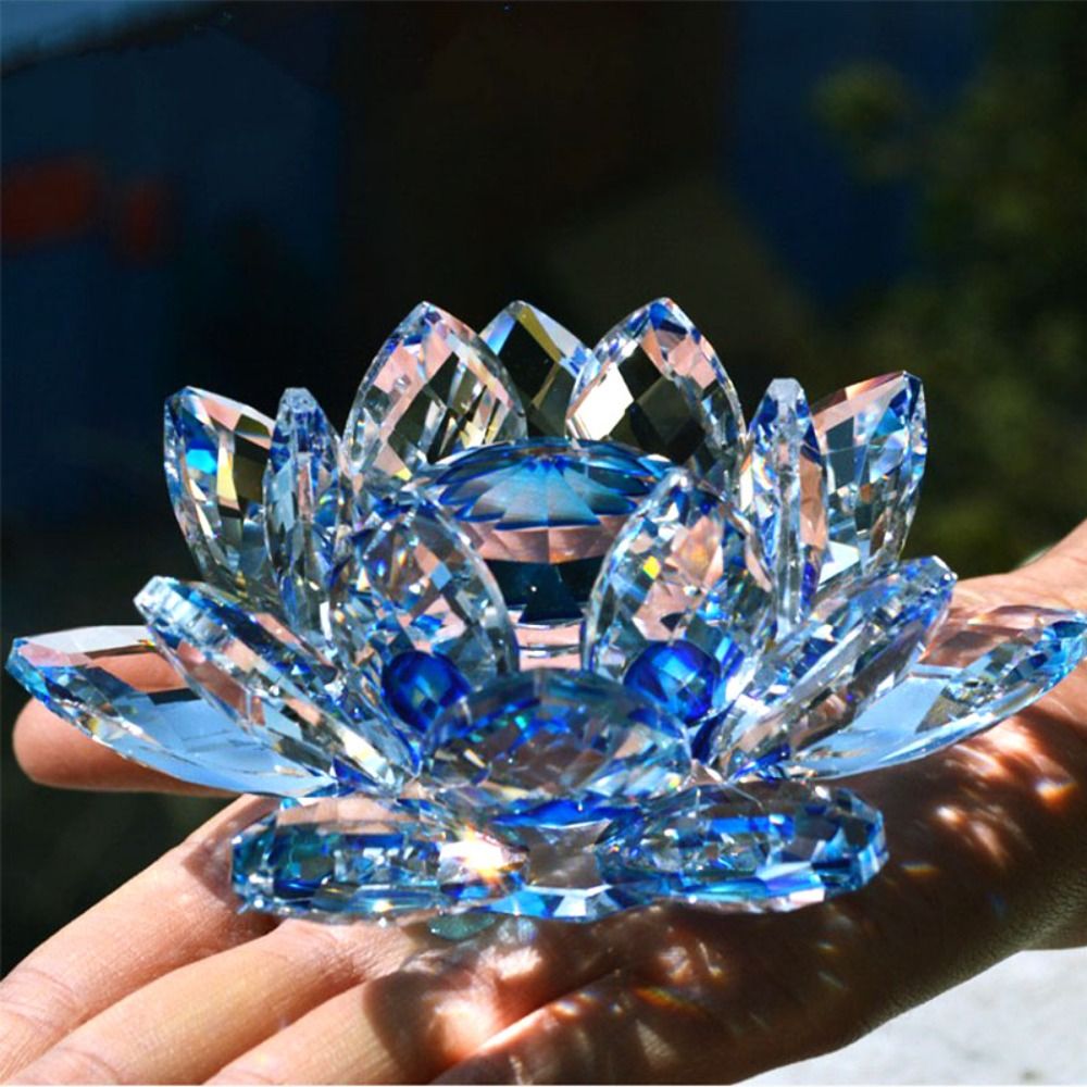 크리스탈 연꽃 입상, 홈 웨딩 장식, 유리 공예 컬렉션 - Paper Weight Crystal 리뷰 및 가격