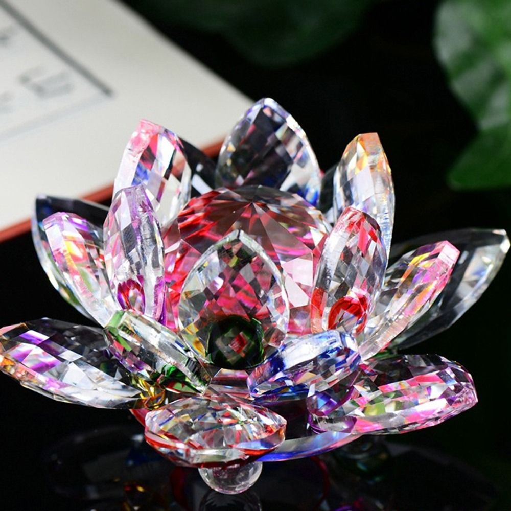 크리스탈 연꽃 입상, 홈 웨딩 장식, 유리 공예 컬렉션 - Paper Weight Crystal 리뷰 및 가격