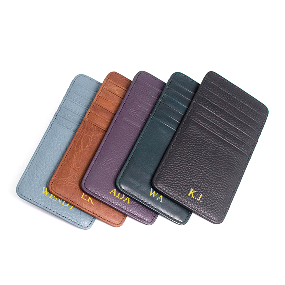 럭셔리 사용자 정의 이름 이니셜 소 가죽 카드 지갑 여 - Index Card Holder 리뷰 및 가격