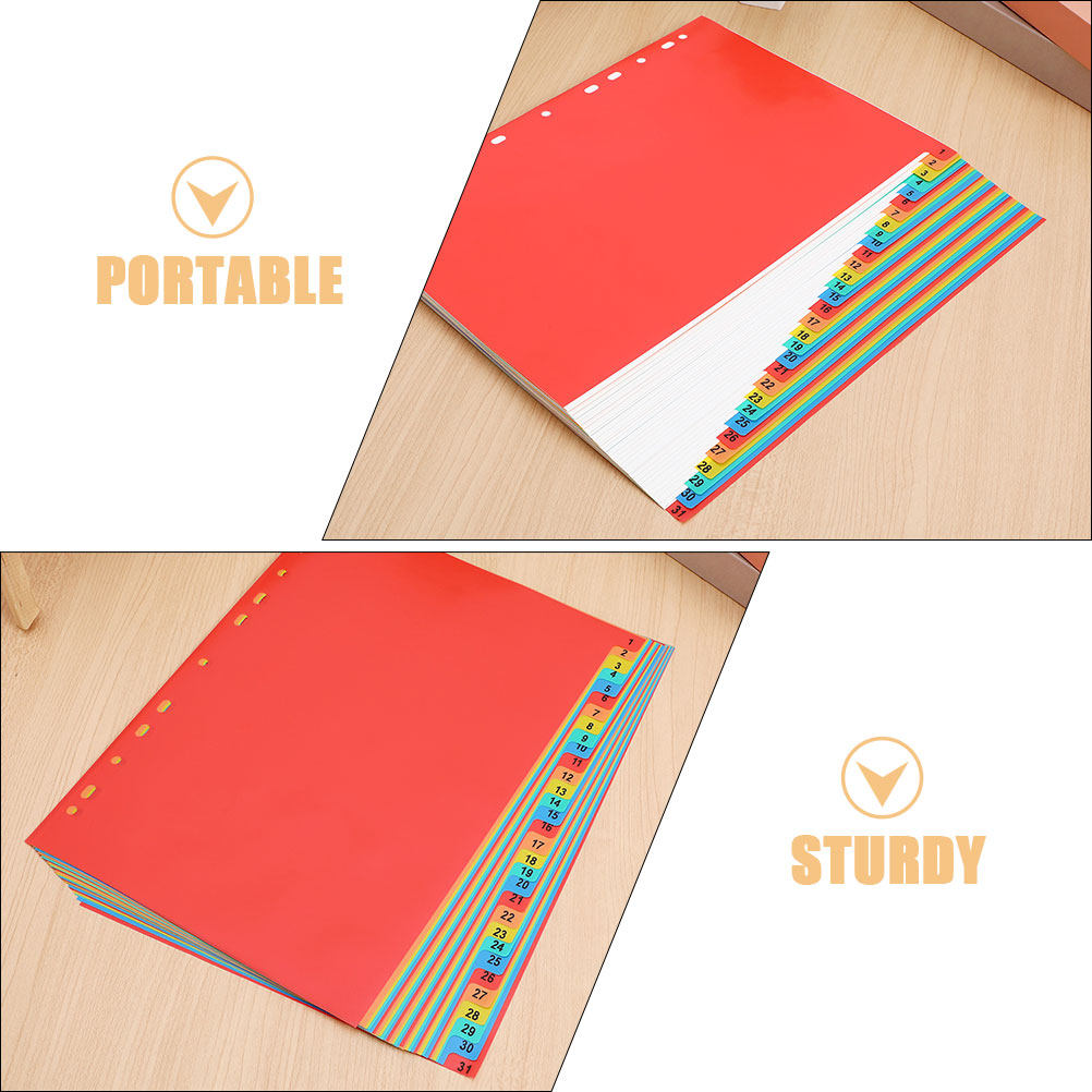 A4 사이즈 인덱스 분리대 2세트, 플라스틱 재질, 3 - Tab Divider A4 리뷰 및 가격