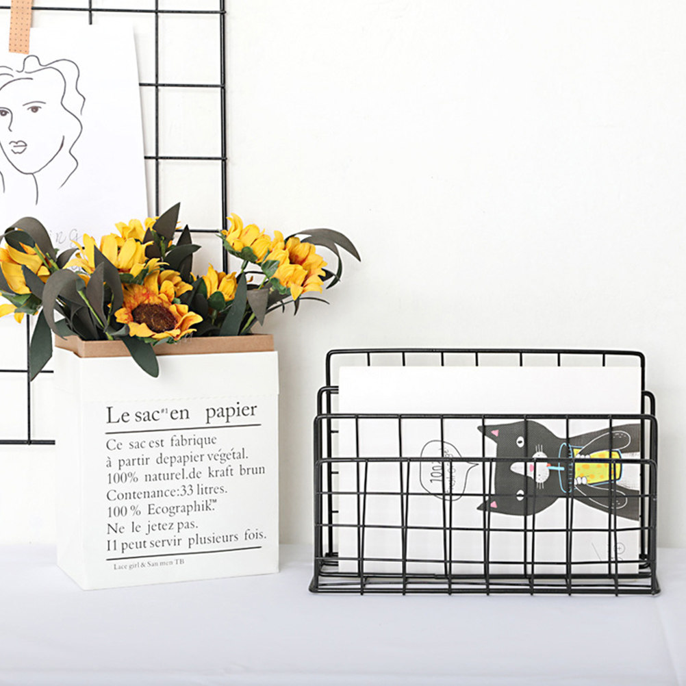 데스크탑용 메일 정리대, 금속 재질, 3칸 분리형, 공 - Magazine Holder Rack 리뷰 및 가격